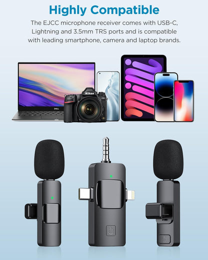 3 in 1 Rechargeable Wireless Microphone