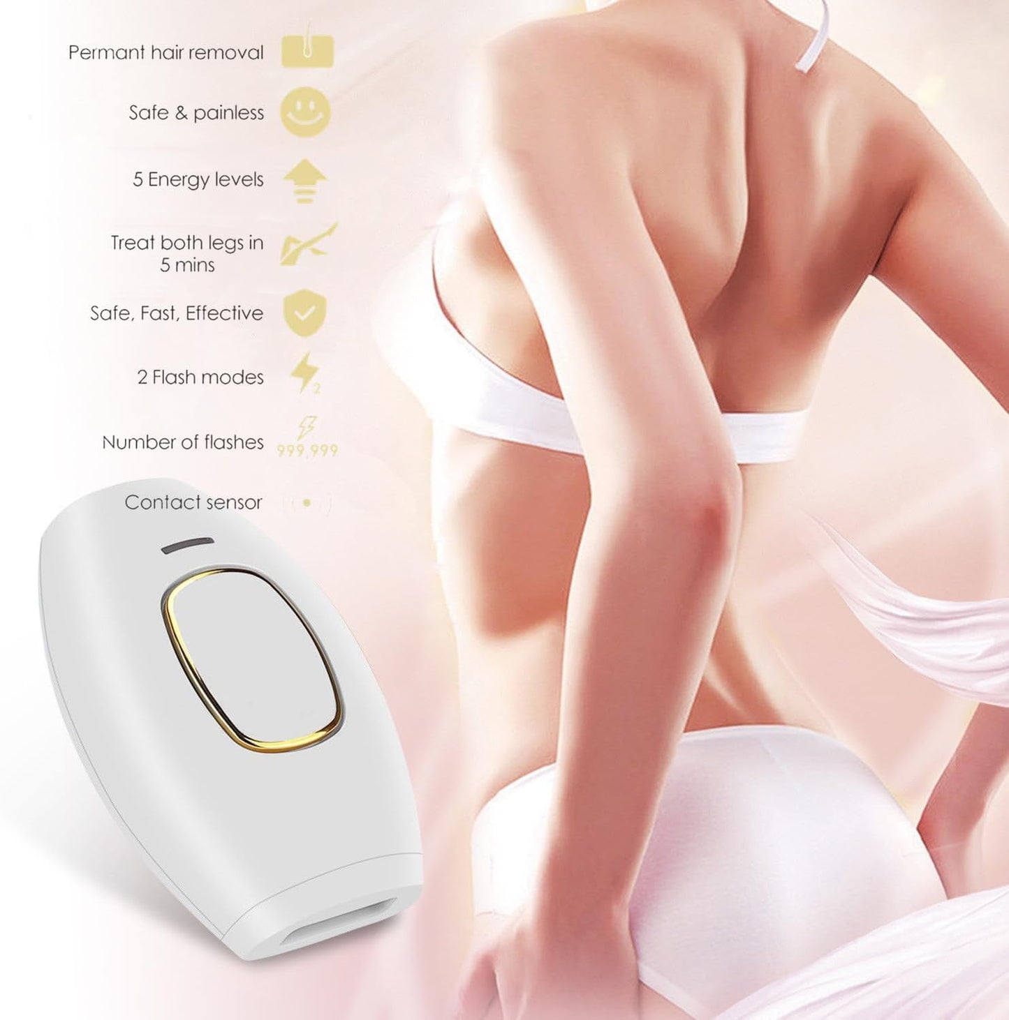 Rechargeable IPL Laser Hair Remover