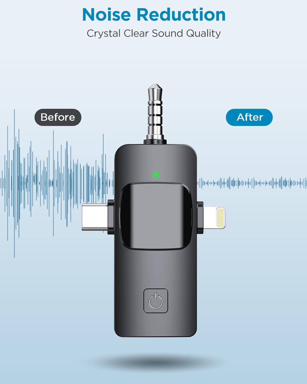 3 in 1 Rechargeable Wireless Microphone