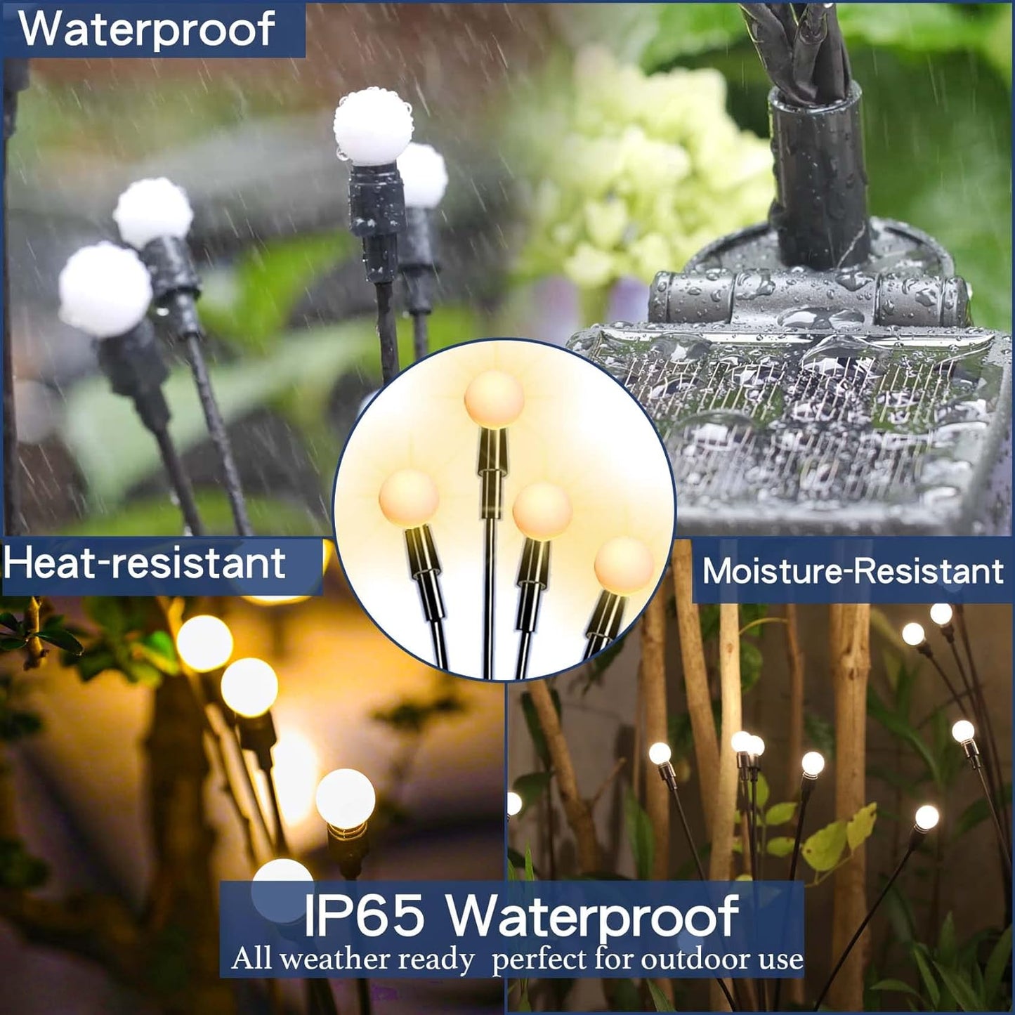 2-Pack Solar Garden Lights