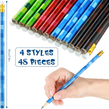 48 Pack Minecraft Pencils