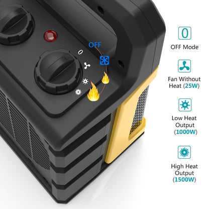 1500W Portable Ceramic Heater